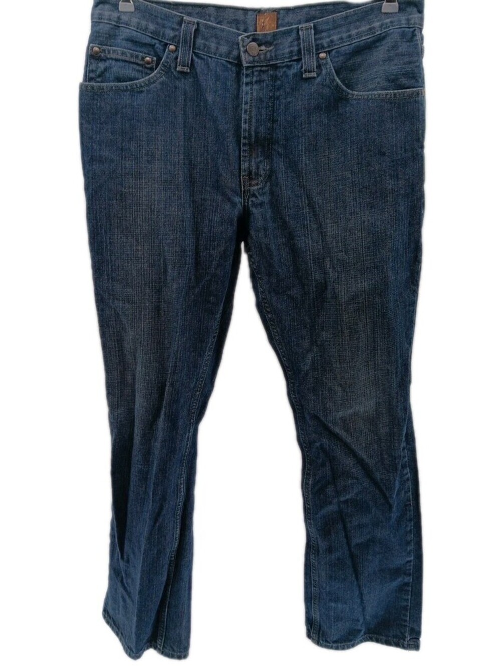 Blue Pronto Uomo Jeans Mens 34x32 Blue Denim Straight Leg Casual Preppy Work